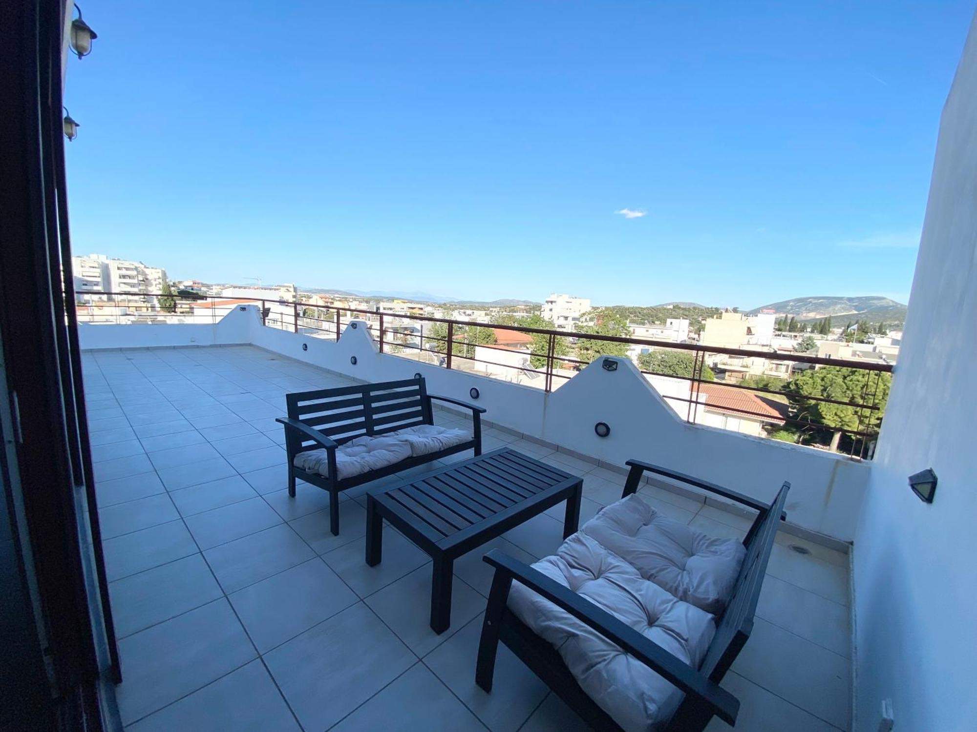 Luxury View Apartment 10Min From Athens Airport Koropion Ngoại thất bức ảnh