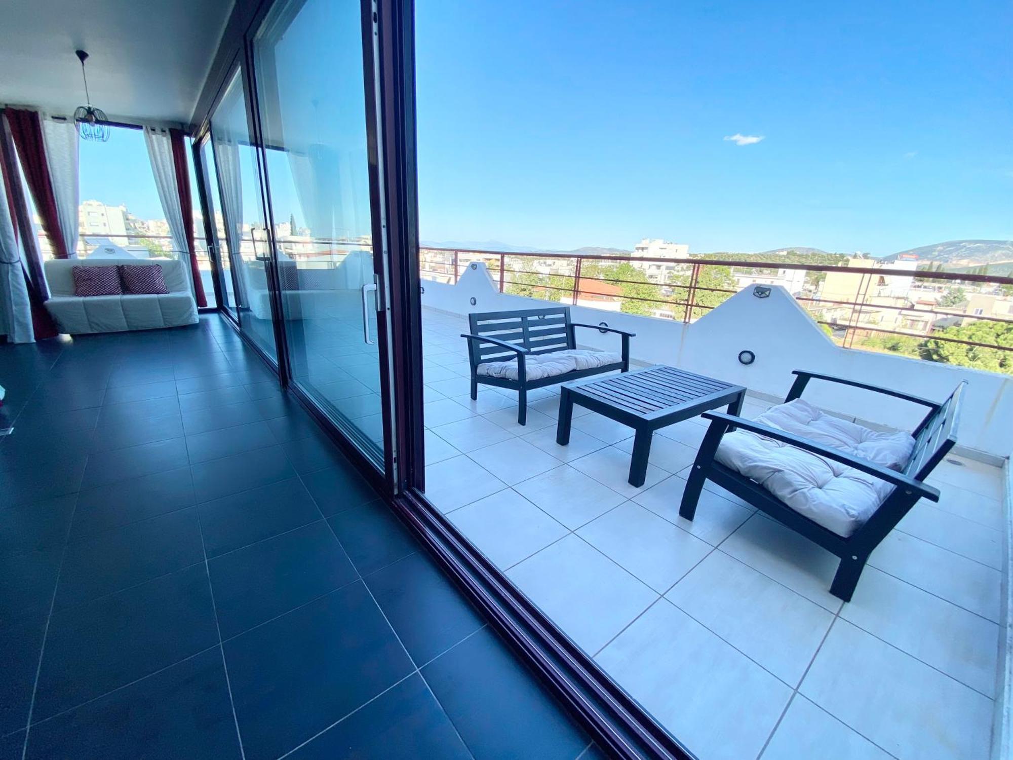 Luxury View Apartment 10Min From Athens Airport Koropion Ngoại thất bức ảnh
