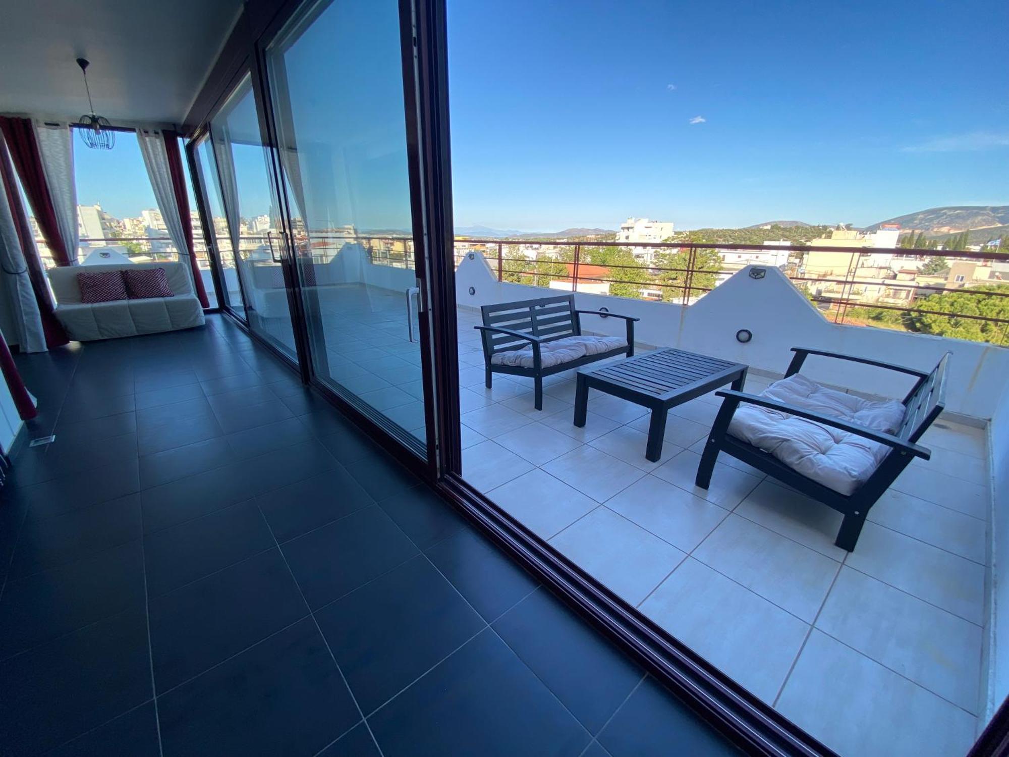 Luxury View Apartment 10Min From Athens Airport Koropion Ngoại thất bức ảnh